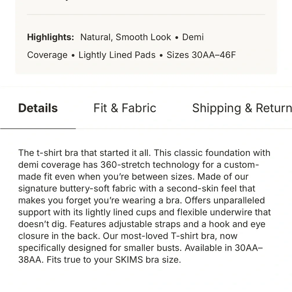 SKIMS their “fits